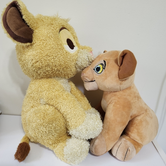 Disney Store Parks Simba The Lion King Plush Toy NOT WEIGHTED Nala Set Cute - Picture 2 of 4